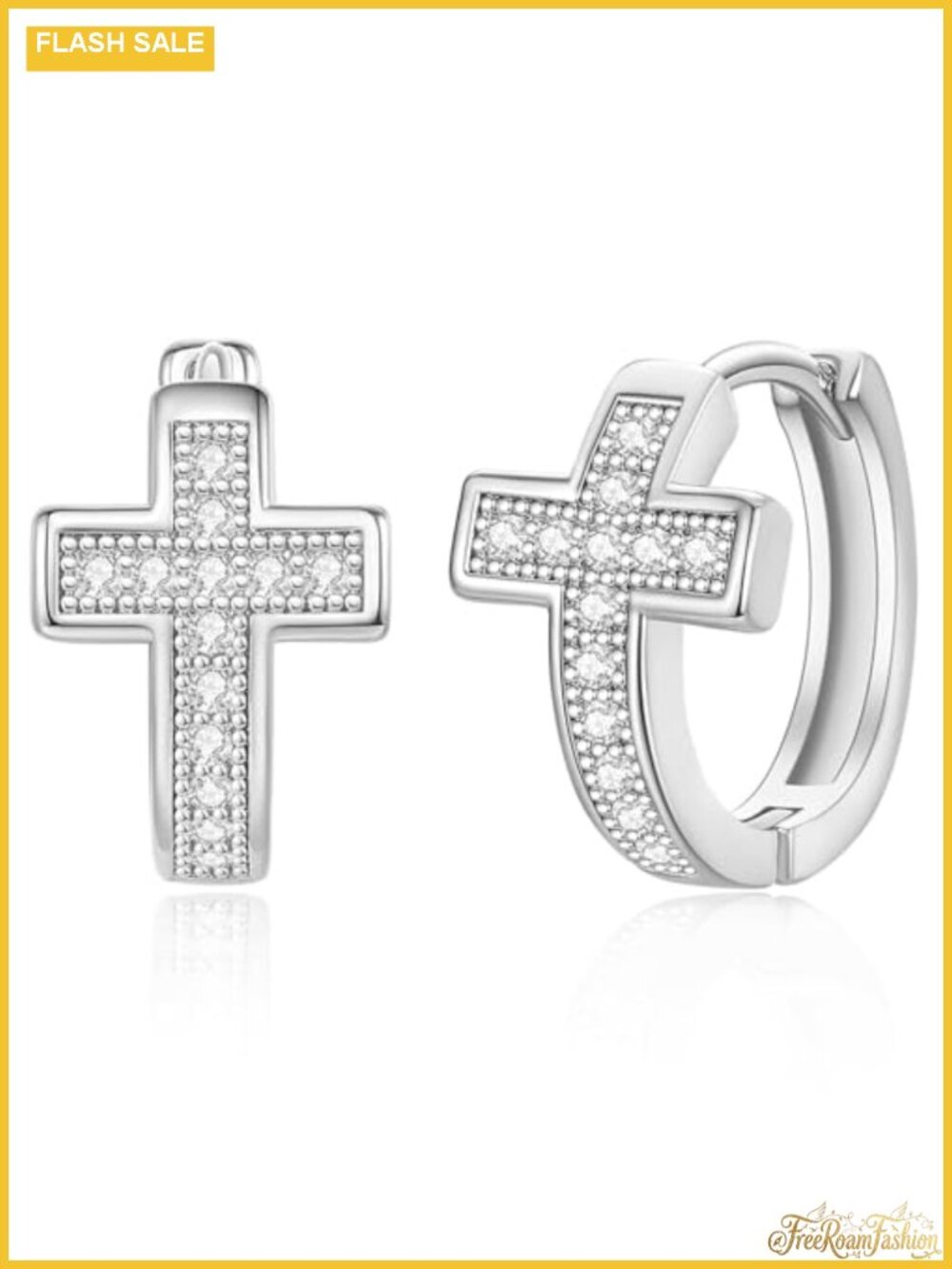 14K Gold Plated Huggie Hoop Earrings for Women Cubic Zirconia Hypoallergenic
